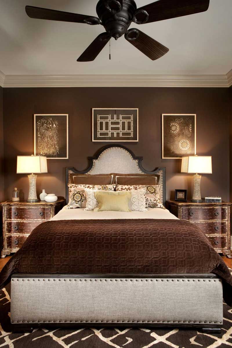 Modern Brown Bedroom Design Ideas for Living room