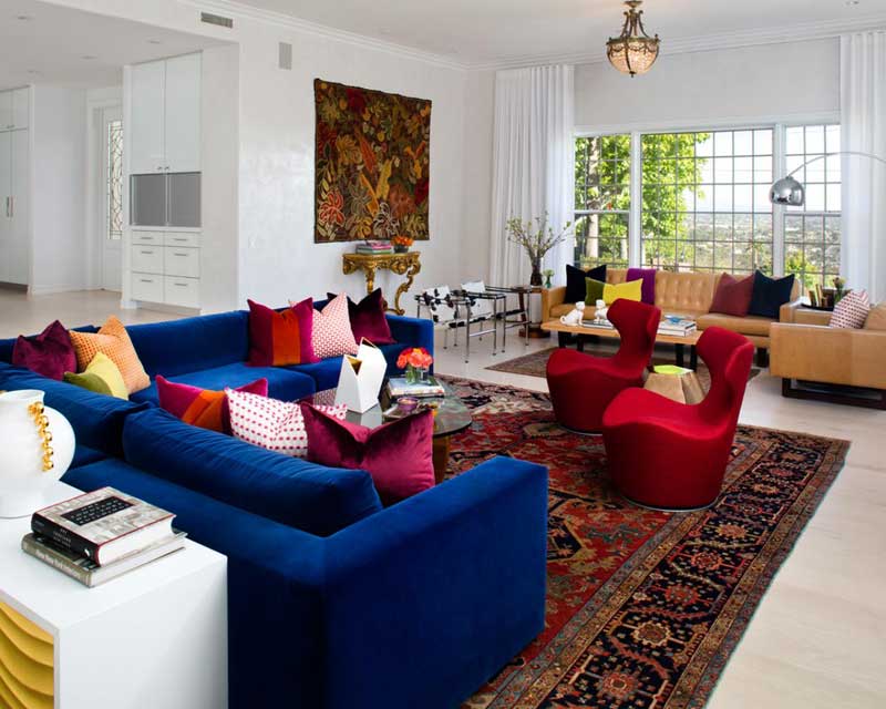 Colorful Eclectic Living Room