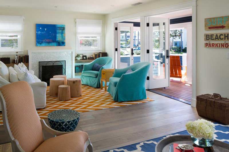 Living Room with Coastal Decor