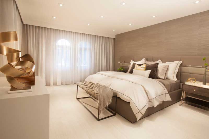 Modern Bedroom with Gray Accent