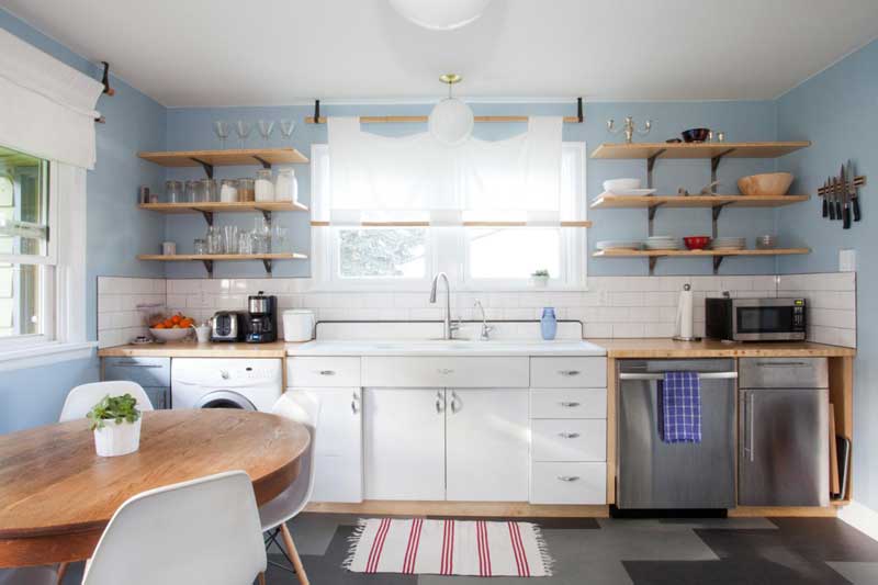 Open Kitchen Shelving