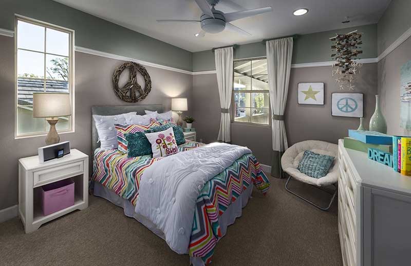 Gray Teenage Girl Bedroom