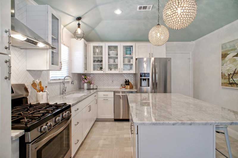 Gray and White Marble Countertop