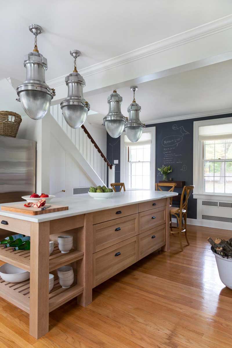 Industrial Kitchen Island With Pendant Lights