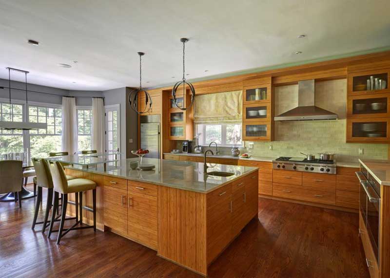 Kitchen Island with Breakfast Bar