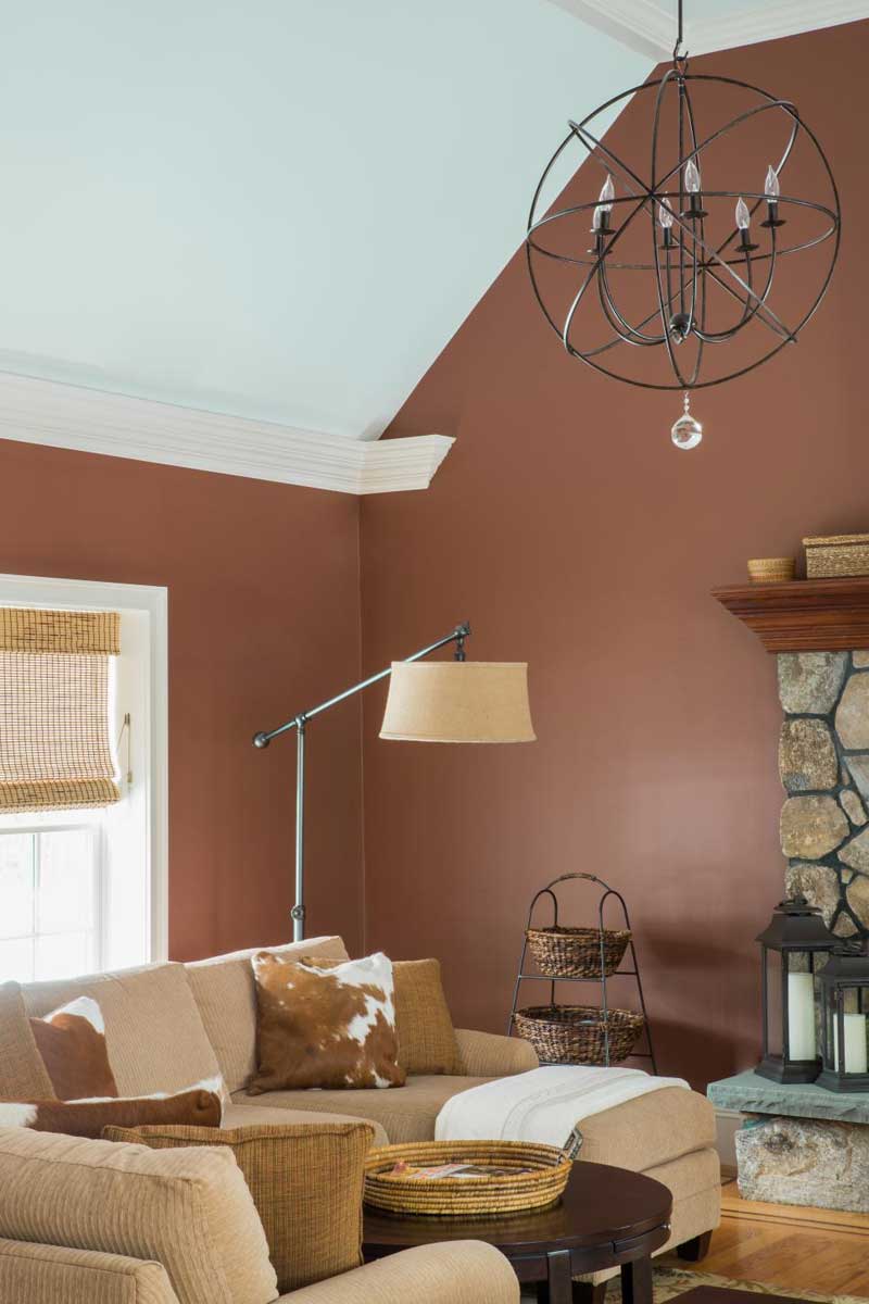 Living Room With Chocolate Brown Walls