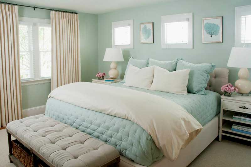 Seafoam Green Bedroom color schemes