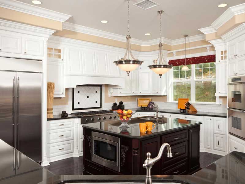 Small Kitchen Island With Sink and Microwave