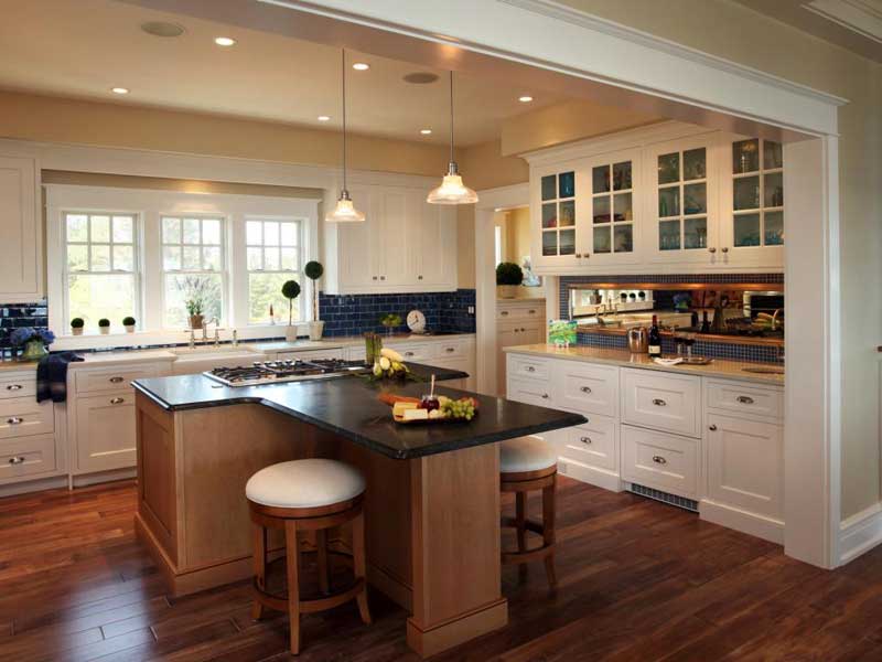 T-Shaped Kitchen Island