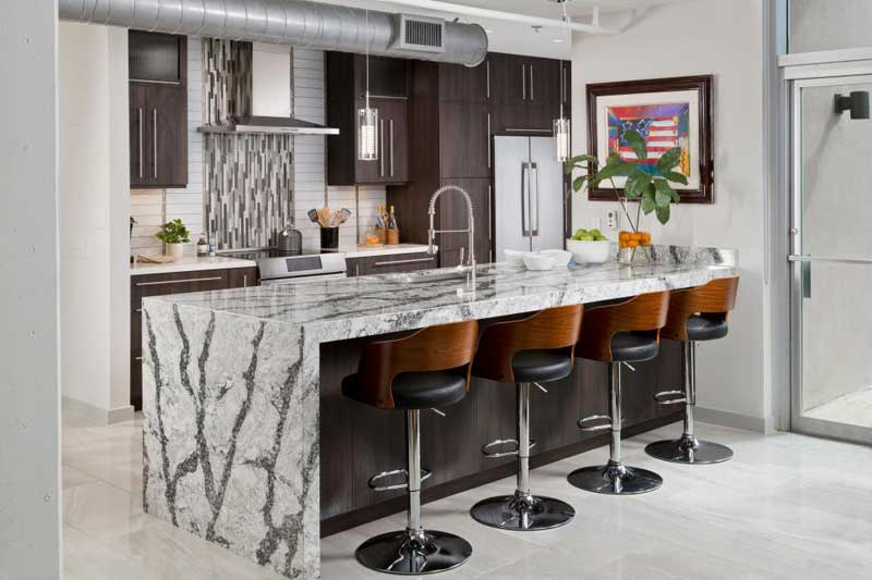 Thick Gray Marble Countertop
