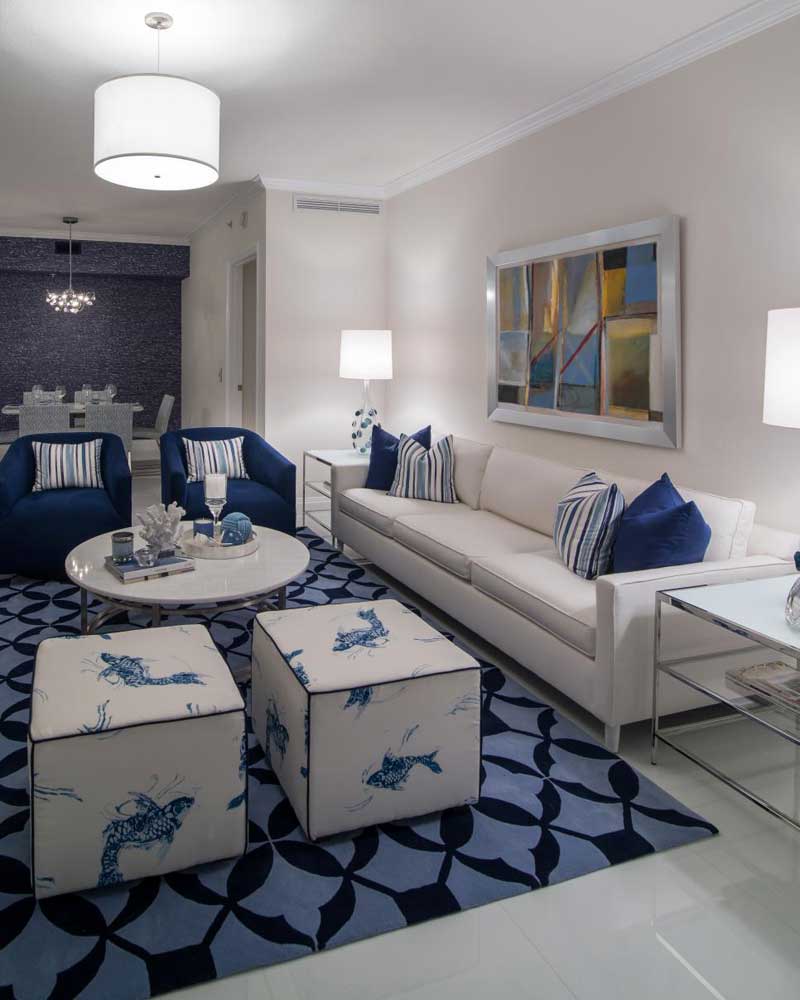 White Living Room With Coastal Vibe