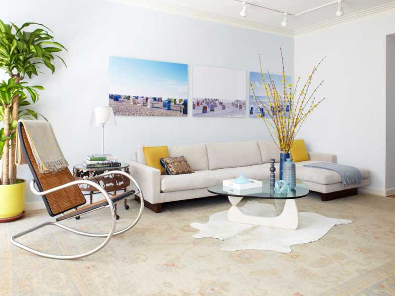 Elegant White Living Room