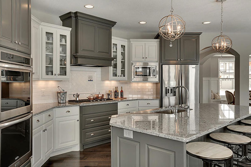 Top 25 Best White Granite Colors For, What Color Countertops Go Best With Gray Cabinets