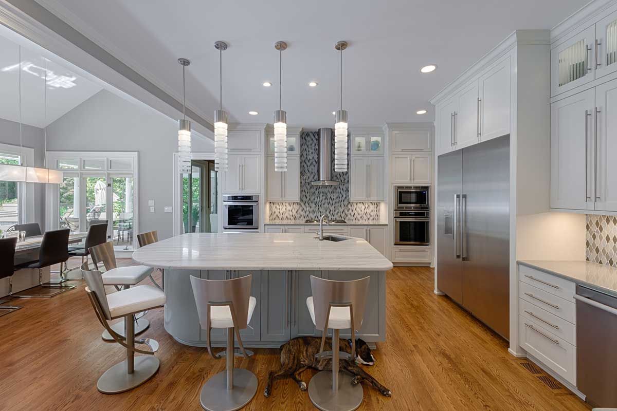 modern fluorescent light kitchen