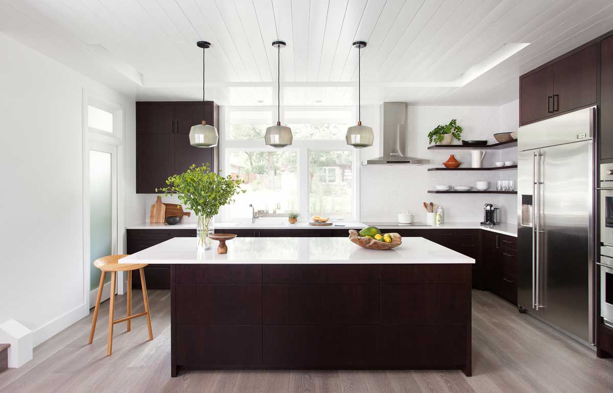 modern kitchen island light idea