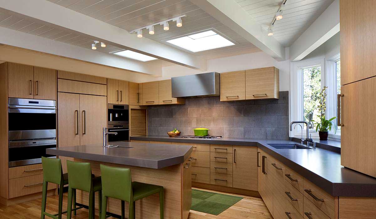 kitchen with track lighting fixtures 