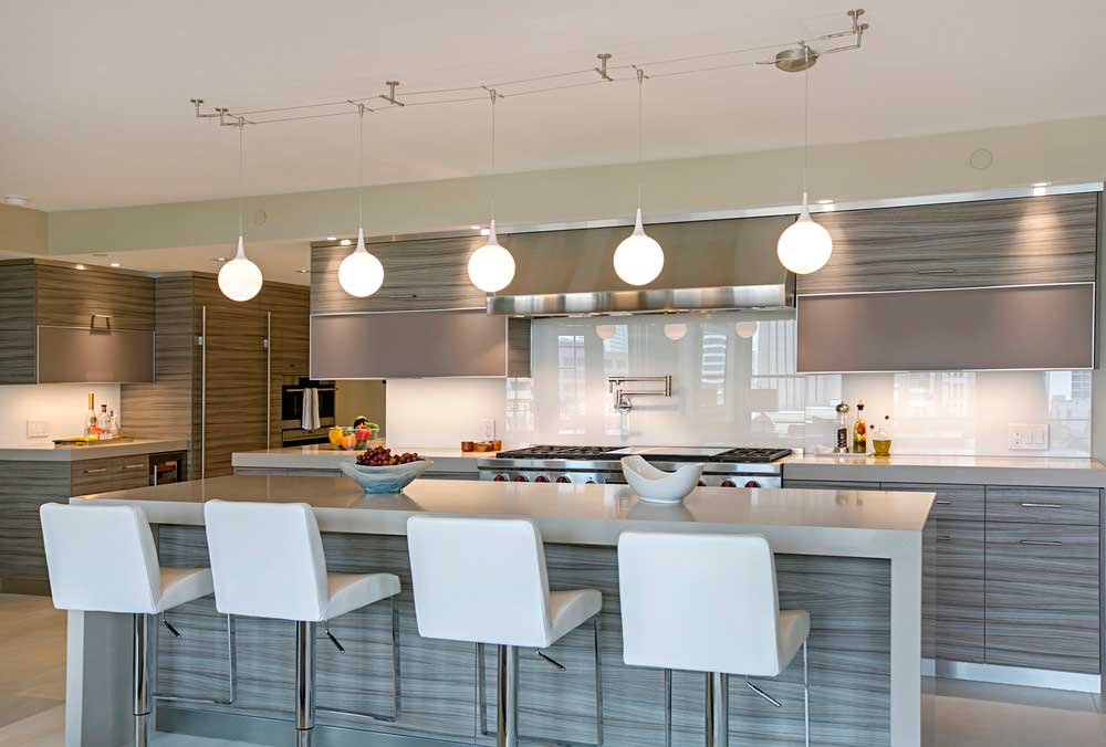 modern kitchen track lighting