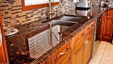 Pictures of tan brown granite countertops