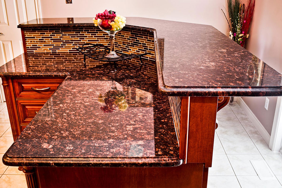 Granite countertops colors tan brown
