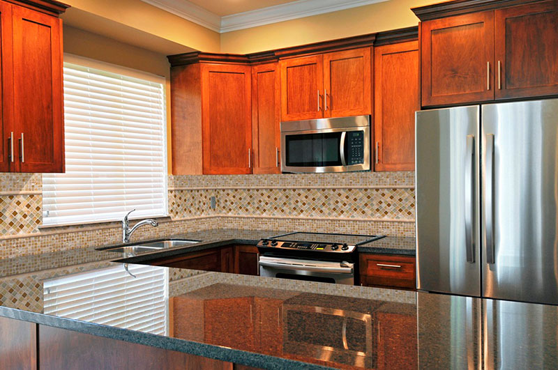 Uba Tuba granite on modern kitchen