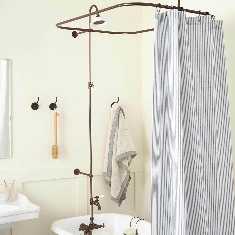 Best Clawfoot Tub Shower Curtain Rods