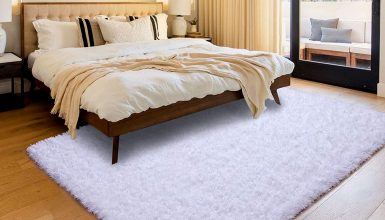 White Fluffy Rugs for Bedroom