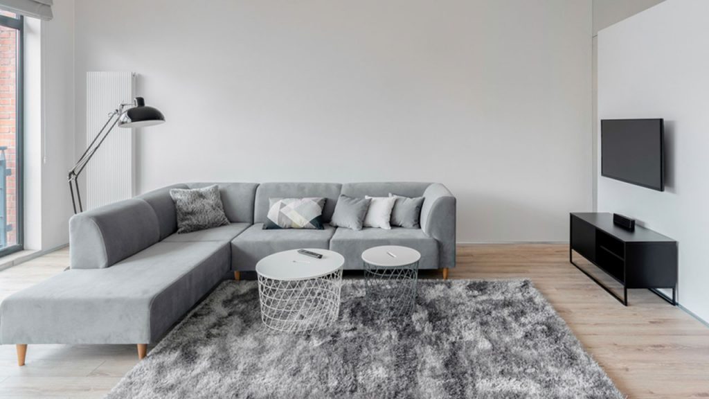 rugs for gray couch