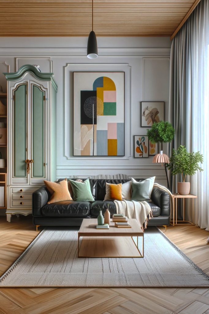 Living-Room-Armoire-Painted Design