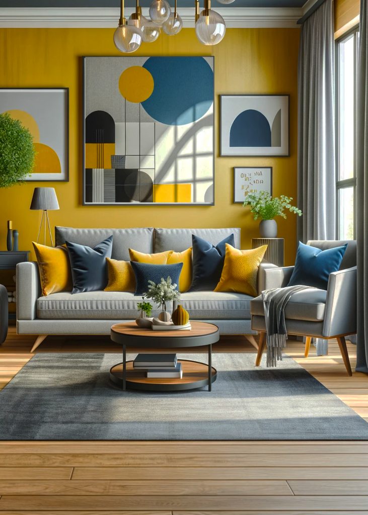 Yellow,-Gray,-And-Navy-Blue-Living-Room-Decor-Ideas