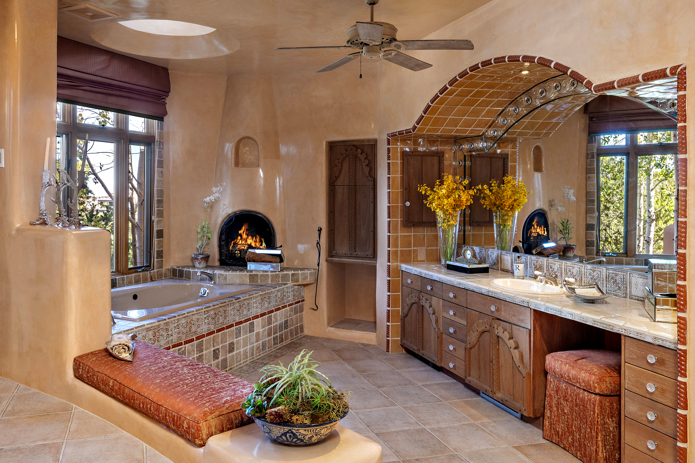 Santa Fe Southwest Bathroom Ideas That Bring the Warmth of the Desert Home