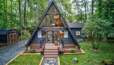 30 Inviting A-Frame House Porches You'll Love