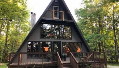 A-Frame House Exterior Makeover