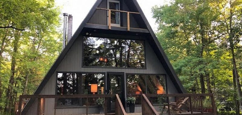 A-Frame House Exterior Makeover
