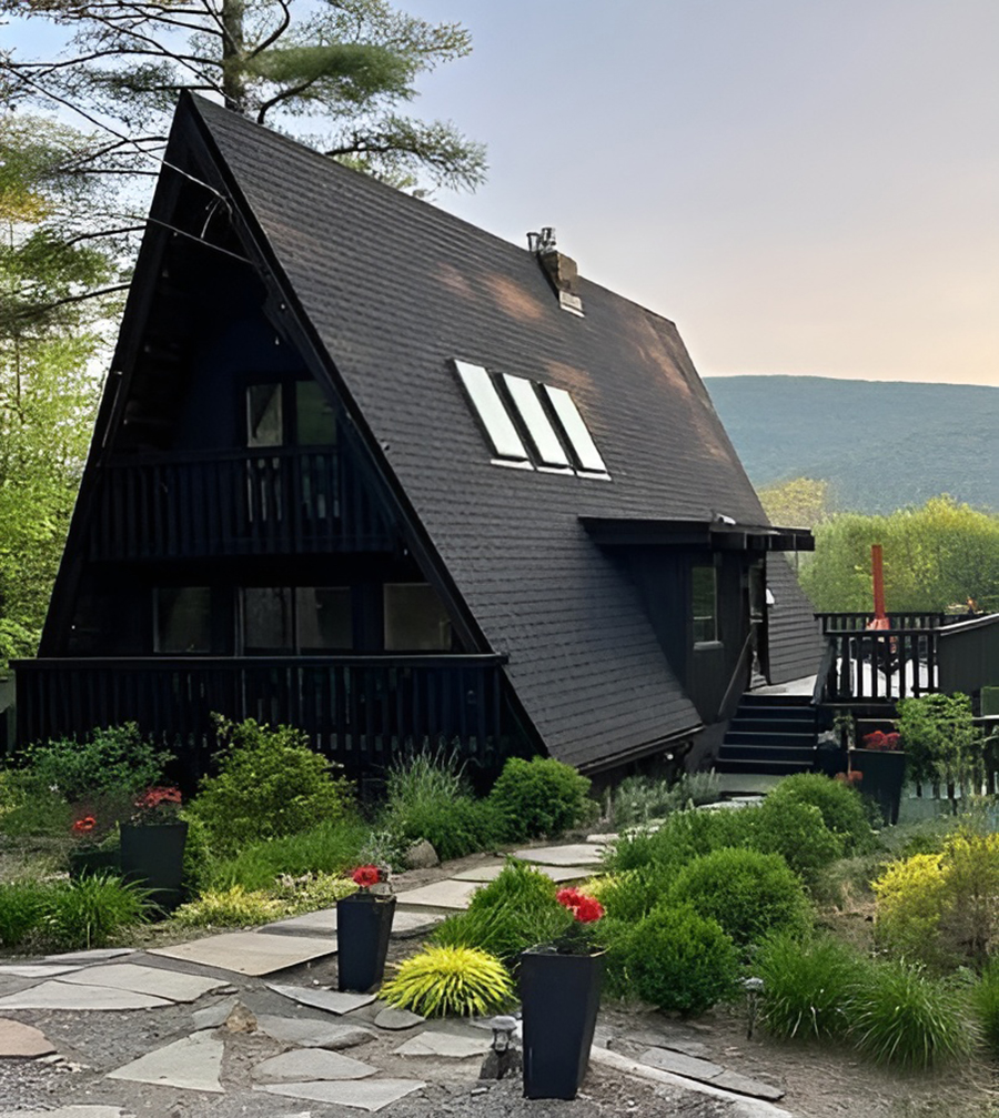 20 A Frame House Exterior Makeover Ideas That Will Make Your Cabin Shine