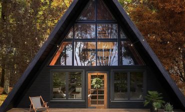 Modern A-Frame Home Floor Plan with 3 Bedrooms, 2 Baths, and a Spacious Loft