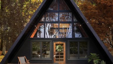 Modern A-Frame Home Floor Plan with 3 Bedrooms, 2 Baths, and a Spacious Loft