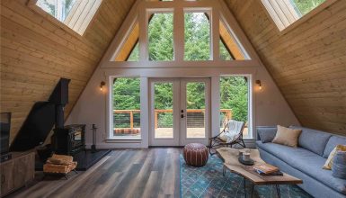 15 Cozy A-Frame Cabin Interiors