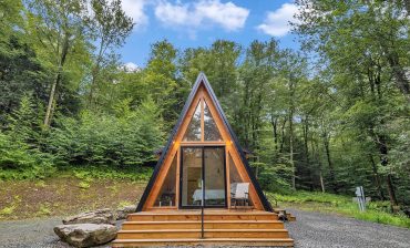 Small A-Frame Cabin Exterior