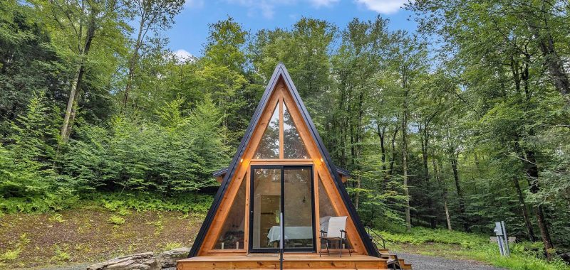 Small A-Frame Cabin Exterior