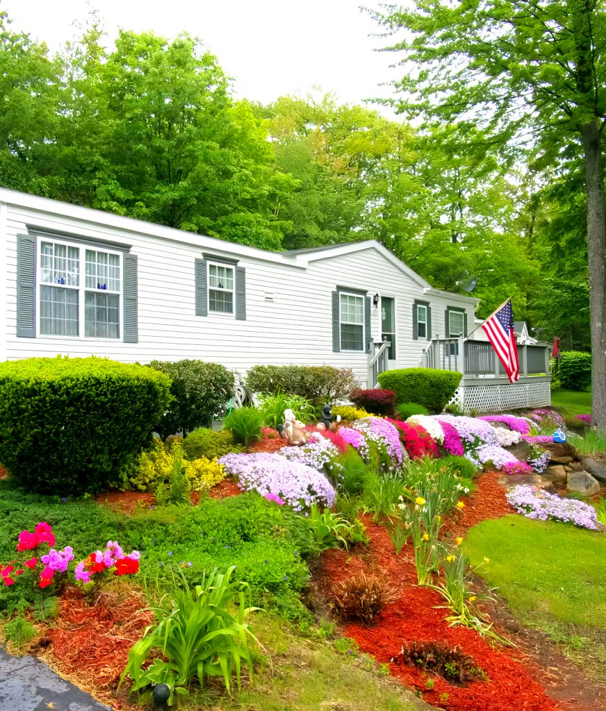 Manufactured-Home-Landscaping Full-on Floral Fantasy