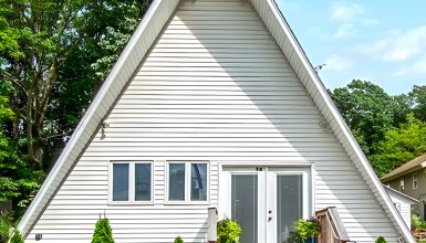 Step-Inside-a-Bright--Cozy-A-Frame-Home Exterior