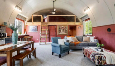 Inviting Quonset Hut Home Interior