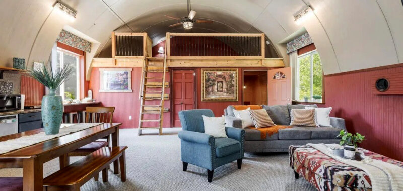 Inviting Quonset Hut Home Interior