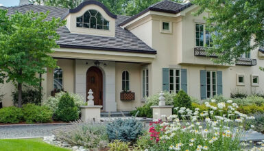 Modern French Country Home: Elegant Exterior and Cozy Interior Ideas