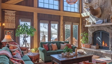 15 Boho Mountain Home Living Room Decor Ideas