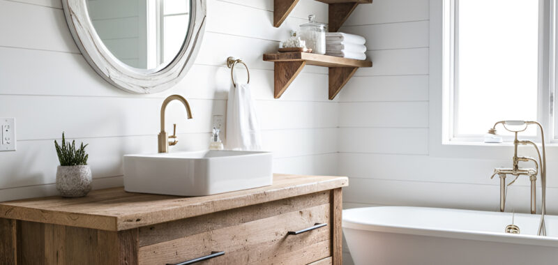 17 Farmhouse Bathroom Vanity Ideas