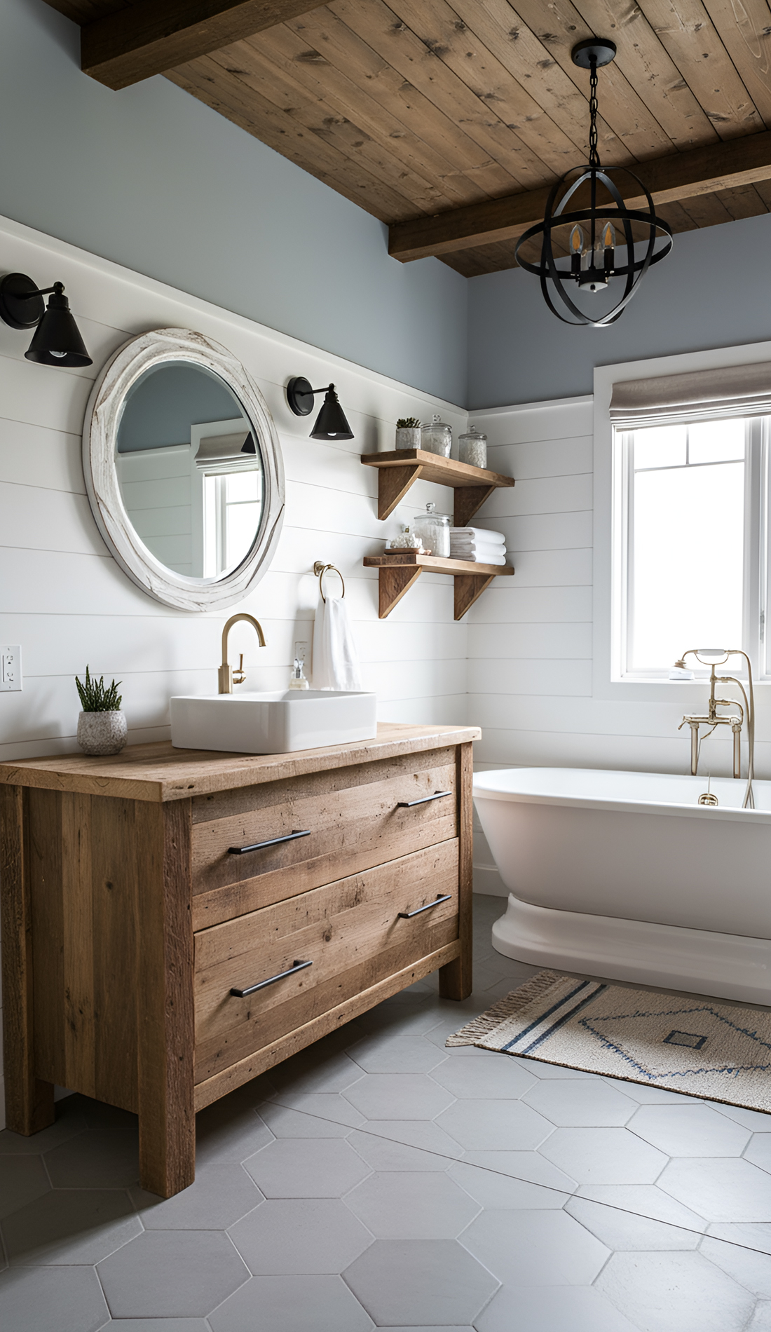 17 Farmhouse Bathroom Vanity Ideas