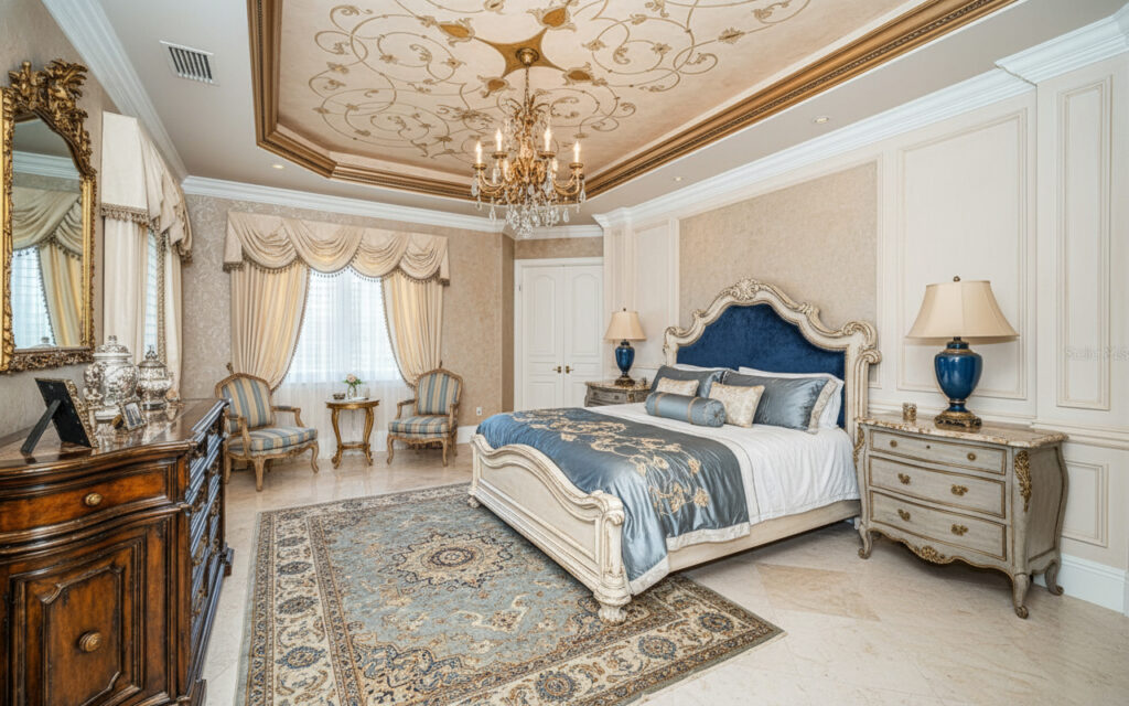 French-Chateau-Bedroom-Classic French Patterns