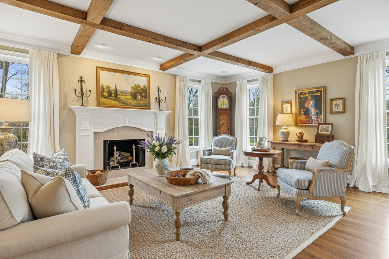 French Country Living Room Decor