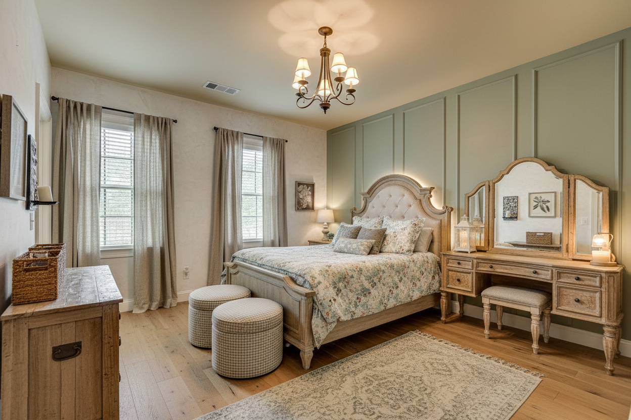 French-Country-Modern-Bedroom Design